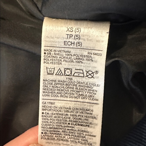 Old Navy Dark Blue Kids Puffer Jacket - Picture 5 of 7